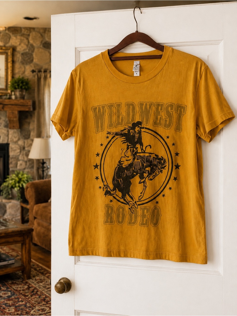 Zuni Sportswear Wild West Rodeo Graphic Tee Western 100% Cotton - Picture 6 of 6